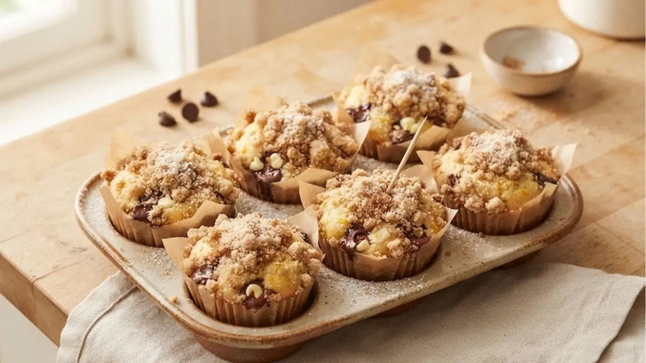 Çayın Saatlerine Özel Aromalı Portakallı ve Çikolatalı Muffin Tarifi
